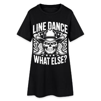 Cowboy en Ligne de Crâne - Robe T-shirt Femme - noir - Devant