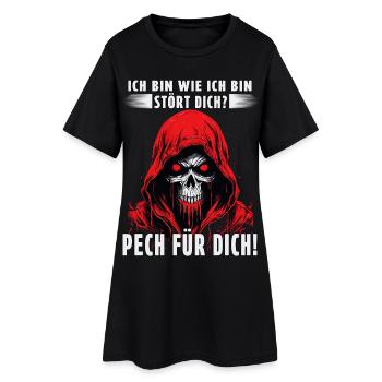 Je suis comme je suis - Ça te dérange ? - Robe T-shirt Femme - noir - Devant