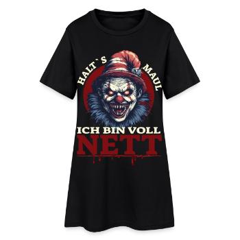 Tais-toi - je suis vraiment gentil - Robe T-shirt Femme - noir - Devant