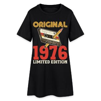 1976 50th Anniversary 50 Years Original Vintage - Women’s T-Shirt Dress - black - Front