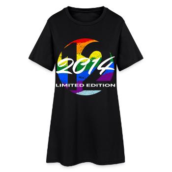 12e anniversaire 2014 cadeau garçons et filles - Robe T-shirt Femme - noir - Devant