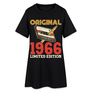 1966 60th Anniversary 60 Years Original Vintage - Women’s T-Shirt Dress - black - Front