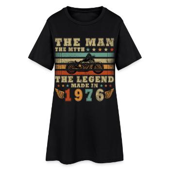 1976 Vintage Anniversaire Moto Cadeau - Robe T-shirt Femme - noir - Devant