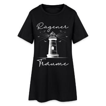 Phare de l’île de Rügen RÜGEN RÊVE Fun - Robe T-shirt Femme - noir - Devant