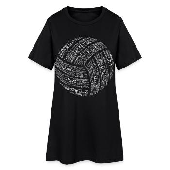 Volley-ball - Robe T-shirt Femme - noir - Devant