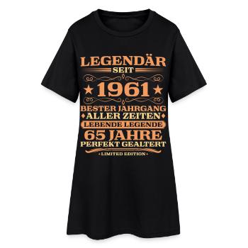 1961 millésime 65 ans parfaitement vieilli - Robe T-shirt Femme - noir - Devant
