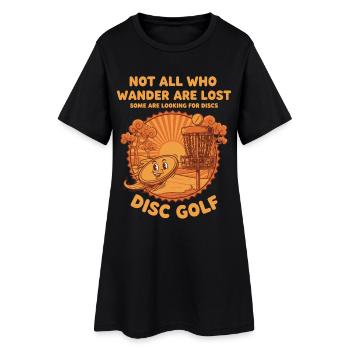 Tous ceux qui errent ne sont pas perdus à la recherche de disques Disque - Robe T-shirt Femme - noir - Devant