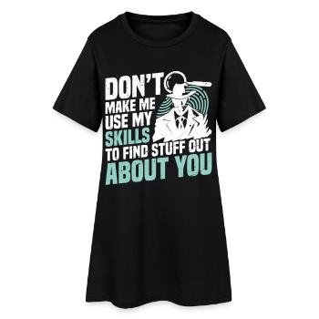 Unité d’observation pour détective privé - Robe T-shirt Femme - noir - Devant