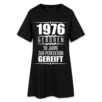 1976 50e anniversaire en disant cadeau du 50e anniversaire - Robe T-shirt Femme - noir - Devant