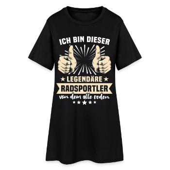 Dictons des cyclistes - Robe T-shirt Femme - noir - Devant