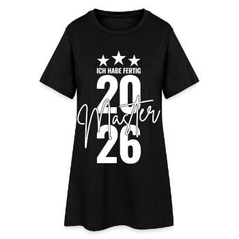 Maîtrise 2026 J’ai terminé - Robe T-shirt Femme - noir - Devant