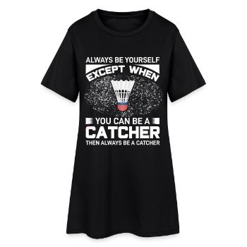 Badminton - Robe T-shirt Femme - noir - Devant