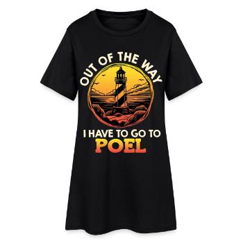 Vacances en mer Baltique HORS DU CHEMIN À POEL Lustig - Robe T-shirt Femme - noir - Devant