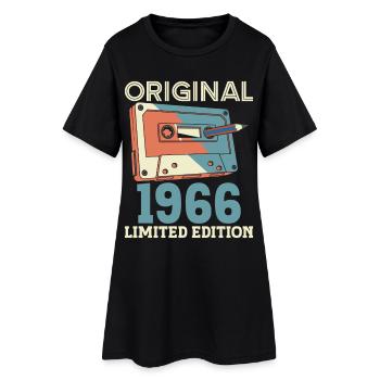 1966 Anniversaire 60 ans Vintage 60e Anniversaire - Robe T-shirt Femme - noir - Devant