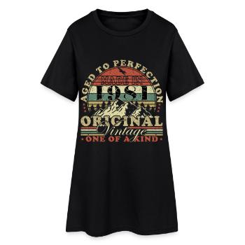 Made in 1981 - Limited Edition - Year of birth - Women’s T-Shirt Dress - black - Front
