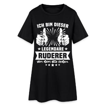 Légende du rameur - Robe T-shirt Femme - noir - Devant