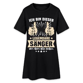 Dictons des chanteurs - Robe T-shirt Femme - noir - Devant