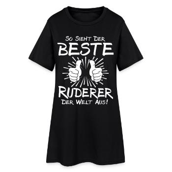 Meilleur rameur - Robe T-shirt Femme - noir - Devant