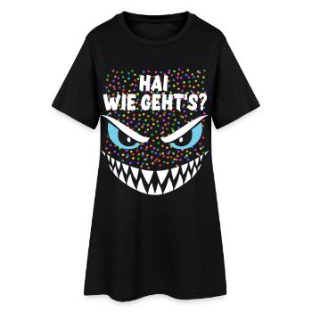 Requin, comment vas-tu ? | Costume, Carnaval, Déguisement - Robe T-shirt Femme - noir - Devant