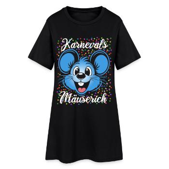 Souris de Carnaval | Hommes en costume partenaires - Robe T-shirt Femme - noir - Devant