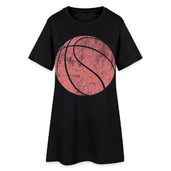 basket-ball - Robe T-shirt Femme - noir - Devant
