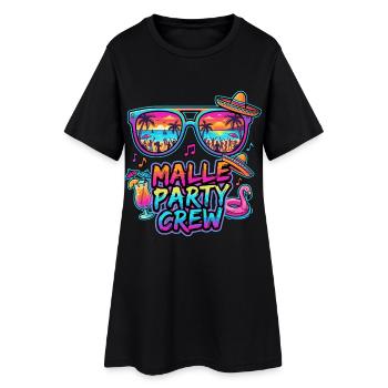 Équipe de fête Malle Groupe de vacances à Majorque - Robe T-shirt Femme - noir - Devant