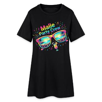 Malle Party Crew Mallorca Summer Party - Women’s T-Shirt Dress - black - Front