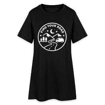 Trouvez votre vie de camping d’aventure sur route - Robe T-shirt Femme - noir - Devant