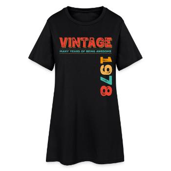 Millésime 1978 - Robe T-shirt Femme - noir - Devant