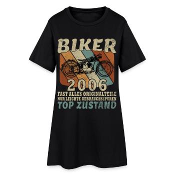 20e anniversaire Motocycliste Vintage 2006 - Robe T-shirt Femme - noir - Devant