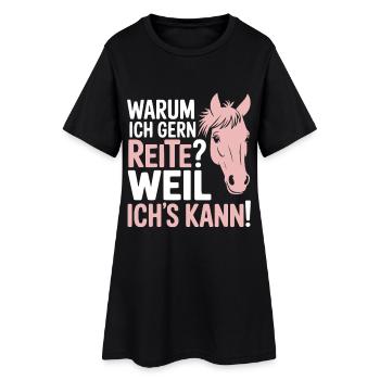Rider Saying Riding - Robe T-shirt Femme - noir - Devant