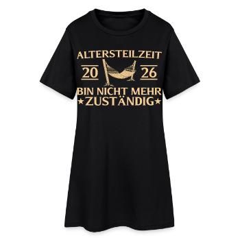Retrait partiel 2026 cadeau d’adieu anticipé - Robe T-shirt Femme - noir - Devant