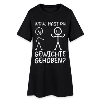 Stick Figure AVEZ-VOUS SOULEVÉ DES POIDS DRÔLE - Robe T-shirt Femme - noir - Devant