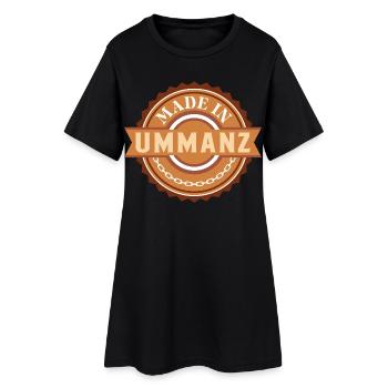 Ostsee MADE IN UMMANZ Lustiges - Frauen T-Shirt-Kleid - Schwarz - Vorne
