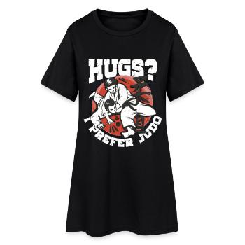Câlins pour les arts martiaux de judo ? Je préfère le judo - Robe T-shirt Femme - noir - Devant