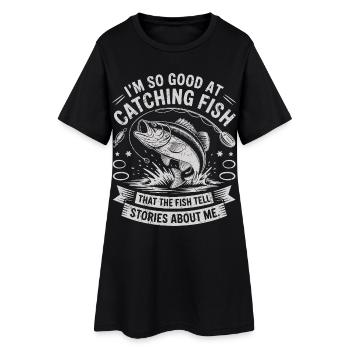 The Legendary Fisherman: True Stories - Women’s T-Shirt Dress - black - Front