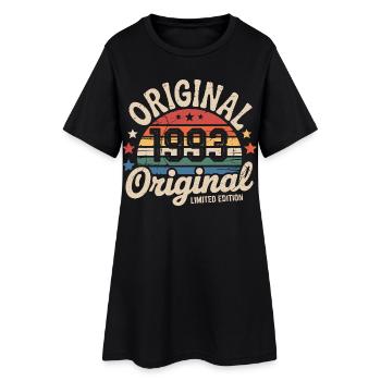 1993 Vintage Limited Edition Geschenk 1993 - Frauen T-Shirt-Kleid - Schwarz - Vorne