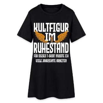 Pension 2026 Retraite anticipée, retraite partielle Pension - Robe T-shirt Femme - noir - Devant