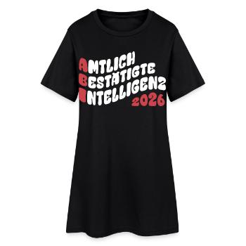 Abi 2026 - Abitur - Retro Flow Style Gift - Women’s T-Shirt Dress - black - Front