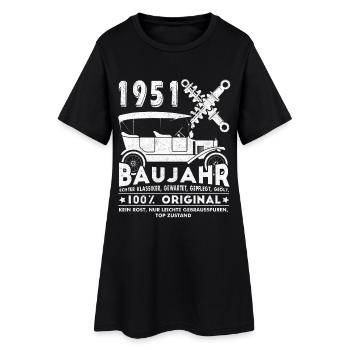 75e anniversaire 75 ans Don 1951 - Robe T-shirt Femme - noir - Devant