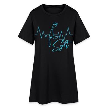 Vacances en mer du Nord SYLT Island Wadden Sea Fun - Robe T-shirt Femme - noir - Devant