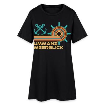 Vacances en mer Baltique : Divertissement sur la mer - Robe T-shirt Femme - noir - Devant