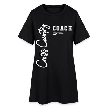 Entraîneur de cross-country courant pour les leaders d’équipe - Robe T-shirt Femme - noir - Devant