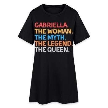 Gabriella Le Mythe La Légende La Reine - Robe T-shirt Femme - noir - Devant