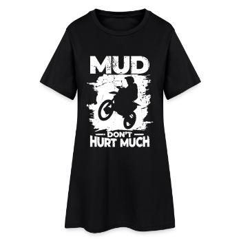 La boue ne fait pas de mal - Robe T-shirt Femme - noir - Devant