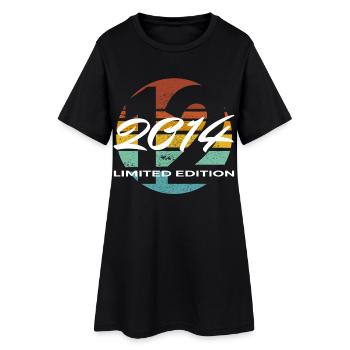 12e anniversaire 2014 cadeau garçons et filles - Robe T-shirt Femme - noir - Devant
