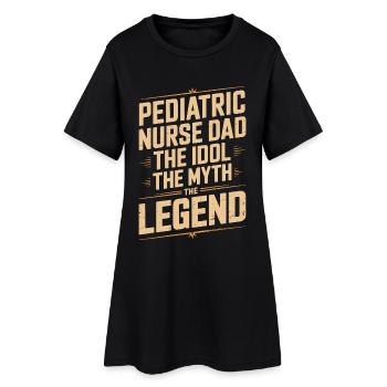 Père infirmier pédiatrique L’idole L’infirmière Mythe Enfants - Robe T-shirt Femme - noir - Devant