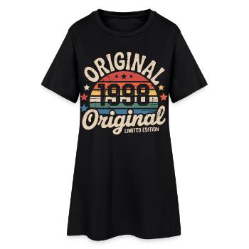 1998 Vintage Édition limitée Cadeau 1998 - Robe T-shirt Femme - noir - Devant