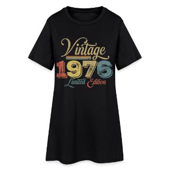 50e anniversaire 1976 - Robe T-shirt Femme - noir - Devant