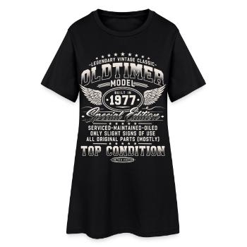 Cadeau d’anniversaire Vintage 1977 Vintage Born - Robe T-shirt Femme - noir - Devant